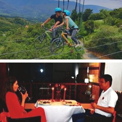 Amor extremo en los aires plan romántico Villa de Leyva