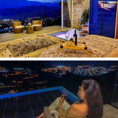 Atardecer mágico en glamping luxury San Gil