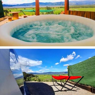Glamping con cabalgata hacia Fúquene