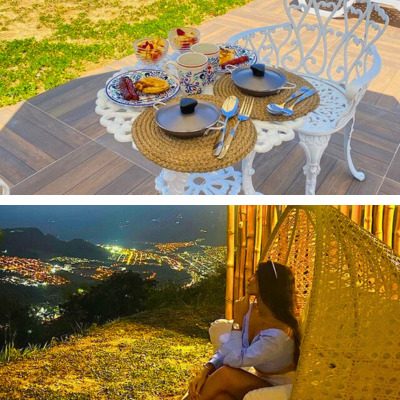 Noche especial a la luz de la luna en glamping