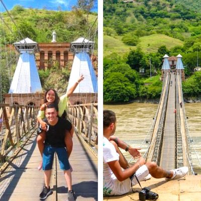 Puente colgante de occidente